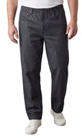 Men’s Lightweight Casual Elastic Waist Pull-On Jeans – Denim & Twill Pants with Easy Fit